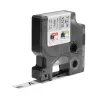 DYMO Rhino Etiquetas de poliéster permanente industriales | 12 mm x 5,5 m | Impresión negra sobre metalizado | para impresoras de etiquetas Rhino y LabelManager