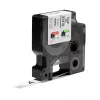 DYMO Rhino Etiquetas de nailon flexible industriales | 12 mm x 3,5 m | Impresión negra sobre blanco | Autoadhesivas | para impresoras de etiquetas Rhino y LabelManager