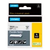 DYMO Rhino Etiquetas de nailon flexible industriales | 19 mm x 3,5 m | Impresión negra sobre blanco | Autoadhesivas | para impresoras de etiquetas Rhino y LabelManager