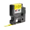 DYMO Rhino Etiquetas de nailon flexible industriales | 12 mm x 3,5 m | Impresión negra sobre amarillo | Autoadhesivas | para impresoras de etiquetas Rhino y LabelManager