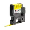 DYMO Rhino Etiquetas de nailon flexible industriales | 12 mm x 3,5 m | Impresión negra sobre amarillo | Autoadhesivas | para impresoras de etiquetas Rhino y LabelManager