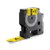 DYMO Rhino Etiquetas de nailon flexible industriales | 19 mm x 3,5 m | Impresión negra sobre amarillo | Autoadhesivas | para impresoras de etiquetas Rhino y LabelManager