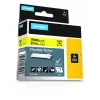 DYMO Rhino Etiquetas de nailon flexible industriales | 19 mm x 3,5 m | Impresión negra sobre amarillo | Autoadhesivas | para impresoras de etiquetas Rhino y LabelManager