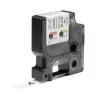 DYMO Rhino Etiquetas de poliéster permanente industriales | 12 mm x 5,5 m | Impresión negra sobre transparente | Autoadhesivas | para etiquetadoras LabelManager y Rhino