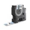 DYMO Rhino Etiquetas de poliéster permanente industriales | 19 mm x 5,5 m | Impresión negra sobre transparente | Autoadhesivas | para impresoras de etiquetas LabelManager y Rhino