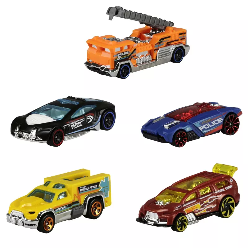 Hot Wheels Pack de 5 Surtido, Set de vehículos, 3 año(s), Colores variados