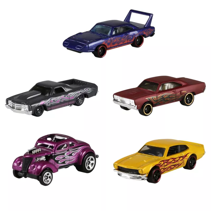 Hot Wheels Pack de 5 Surtido, Set de vehículos, 3 año(s), Colores variados