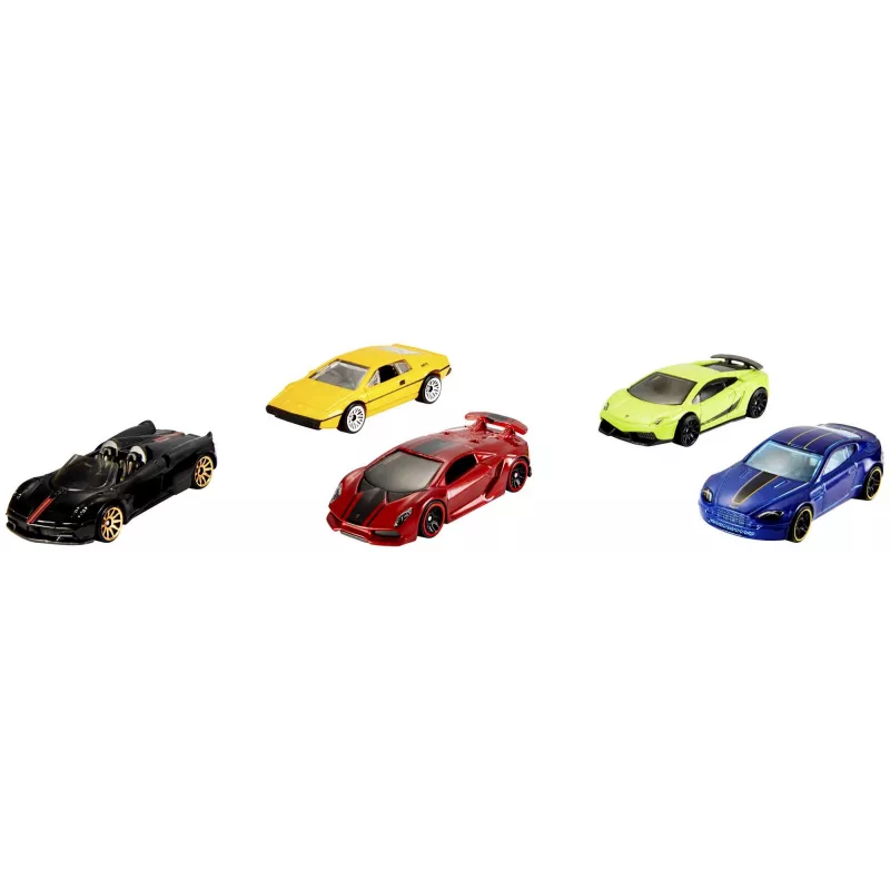Hot Wheels Pack de 5 Surtido, Set de vehículos, 3 año(s), Colores variados