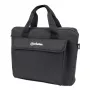 Manhattan London Funda para portátil 12,5 inch, de acceso superior, Negro, ECONÓMICO, compartimento para accesorios, correa de hombro (extraíble), funda para portátil, tres años de garantía