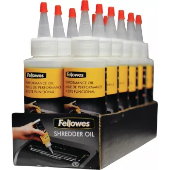 Fellowes Aceite para destructoras de papel 120 ml, aceite lubricante, 0,12 L, Multicolor, 44,5 mm, 44,5 mm, 161,9 mm