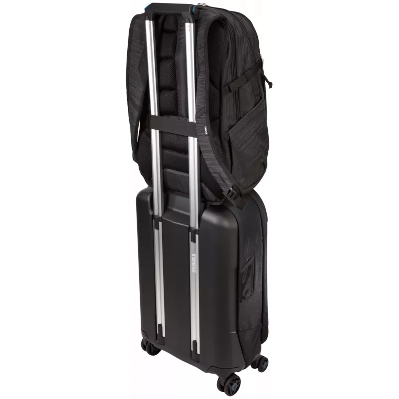 Mochila para portátil Thule Construct 28L — negra, capacidad 28 L, compartimento acolchado para portátil