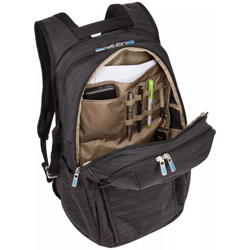 Mochila para portátil Thule Construct 28L — negra, capacidad 28 L, compartimento acolchado para portátil