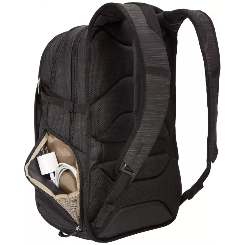 Mochila para portátil Thule Construct 28L — negra, capacidad 28 L, compartimento acolchado para portátil