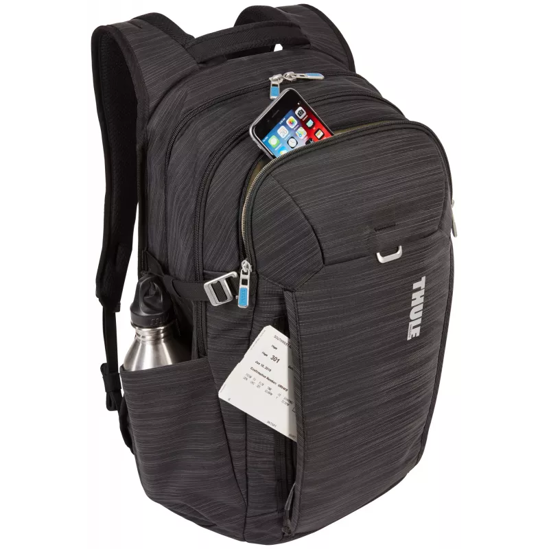Mochila para portátil Thule Construct 28L — negra, capacidad 28 L, compartimento acolchado para portátil