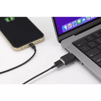 Kensington CA1010 Adaptador USB-C a USB-A M/H, USB-C, USB-A, Negro
