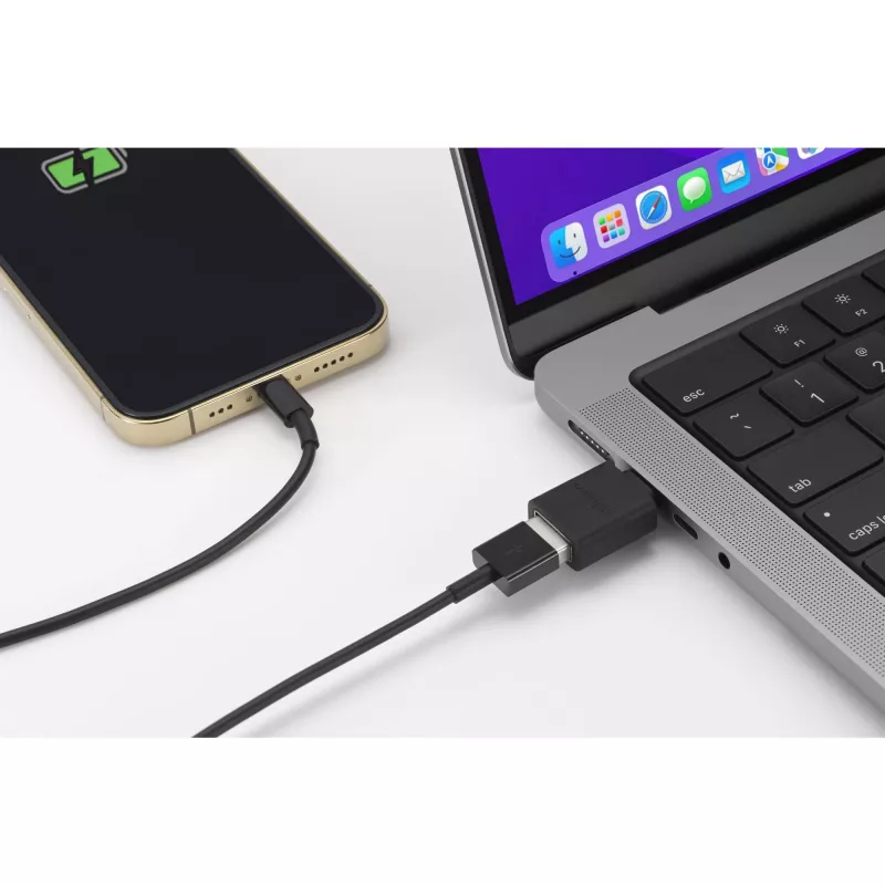 Kensington CA1010 Adaptador USB-C a USB-A M/H, USB-C, USB-A, Negro