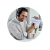Kensington Classic Auriculares de 3,5 mm con micrófono y control de volumen