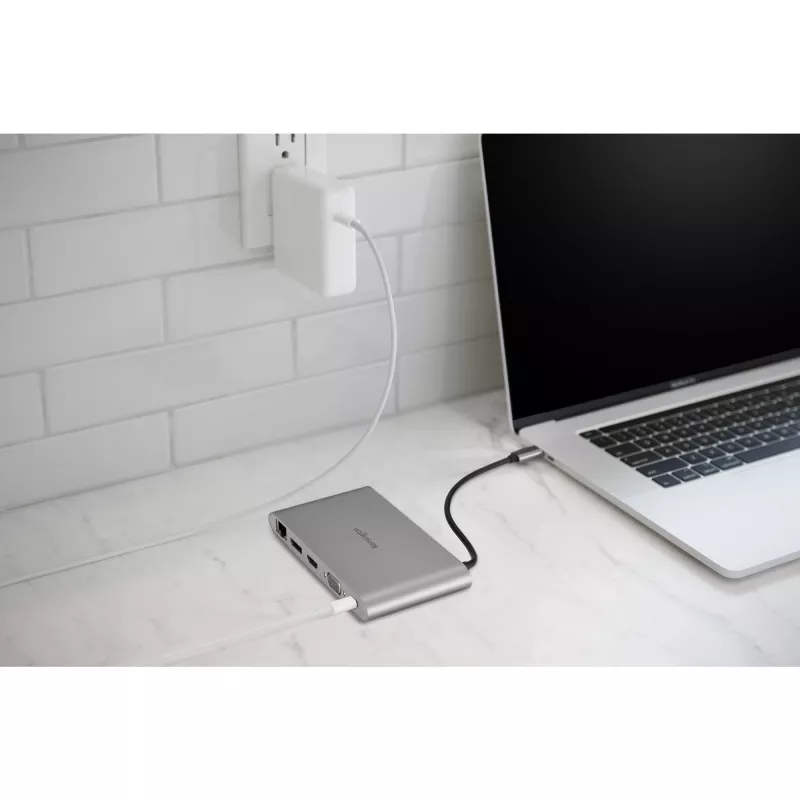 Kensington UH1440P Dock móvil USB-C 5Gbps de doble vídeo sin controladores – 85W de alimentación pasante – DP/HDMI/VGA