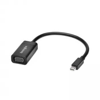 Kensington VM1000 Adaptador Mini DisplayPort a VGA, 0,14 m, Mini DisplayPort 1.2, VGA, conector macho, conector hembra, 1920 x 1080 píxeles