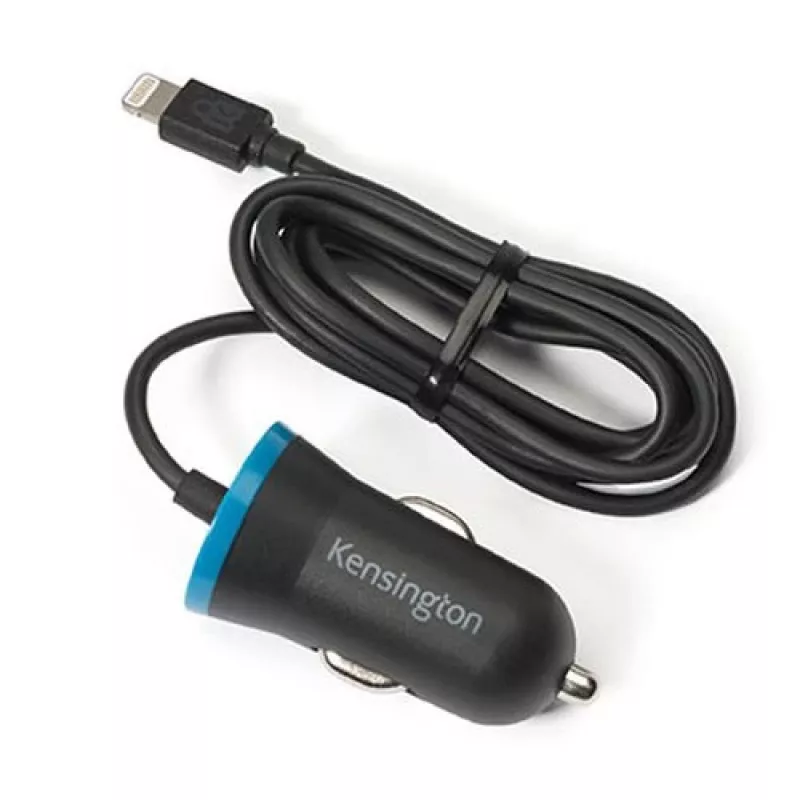 Kensington PowerBolt™ 2.4 Cargador de coche – Negro, coche, mechero, 1 m, Negro