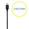 Kensington PowerBolt™ 2.4 Cargador de coche – Negro, coche, mechero, 1 m, Negro