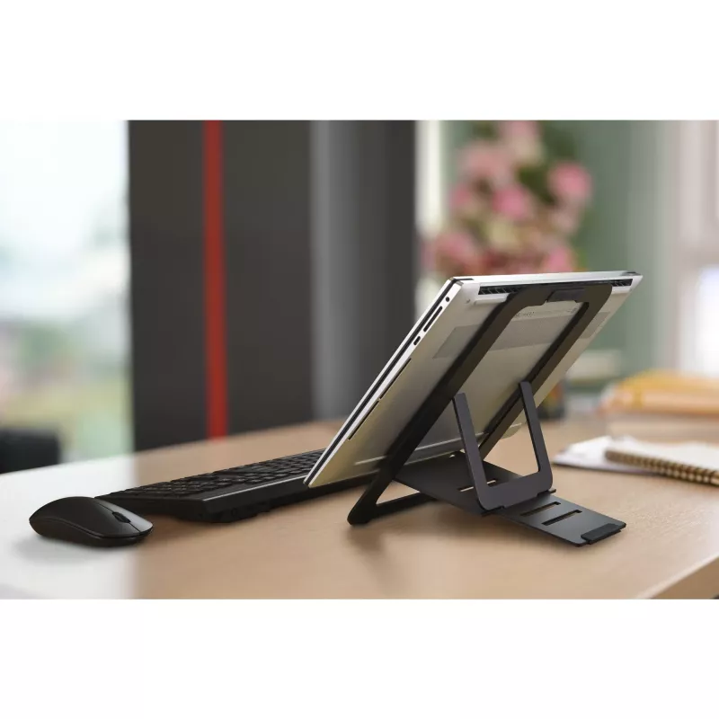 Kensington EQ Soporte para portátil ajustable de aluminio, soporte para portátil, Negro, Aluminio, 25,4 cm (10 inch), 43,2 cm (17 inch), 3 kg