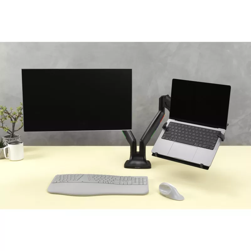 Kensington Soporte universal para portátil para brazos de monitor, 4,5 kg, Negro