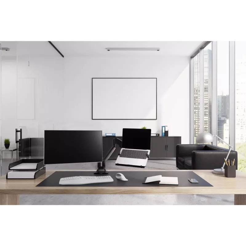 Kensington Soporte universal para portátil para brazos de monitor, 4,5 kg, Negro