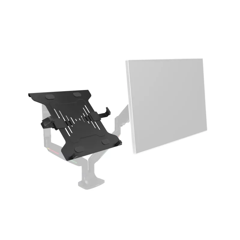 Kensington Soporte universal para portátil para brazos de monitor, 4,5 kg, Negro