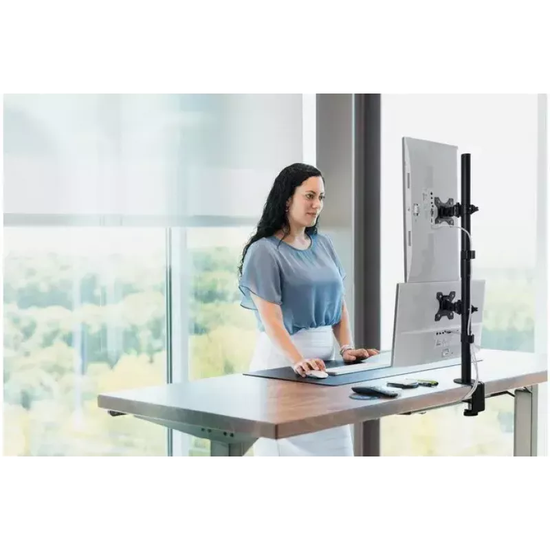 Kensington Soporte de pinza para doble monitor apilado vertical 9 kg de capacidad