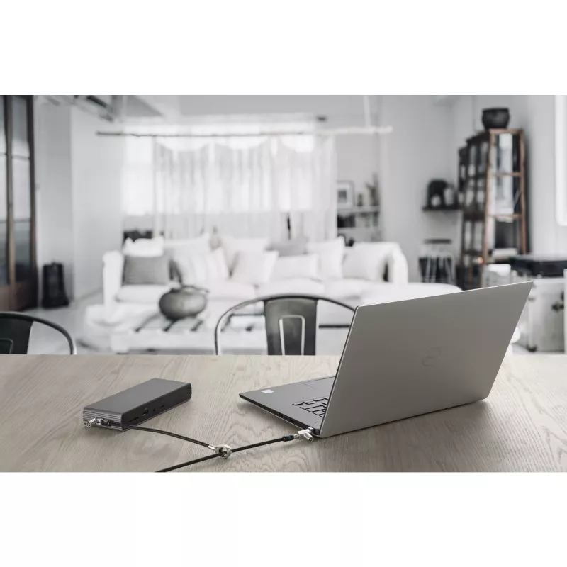 Candado de seguridad con llave Kensington Slim N17 2.0 Dual Head para ranuras en cuña
