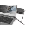 Candado de seguridad con llave Kensington Slim N17 2.0 Dual Head para ranuras en cuña