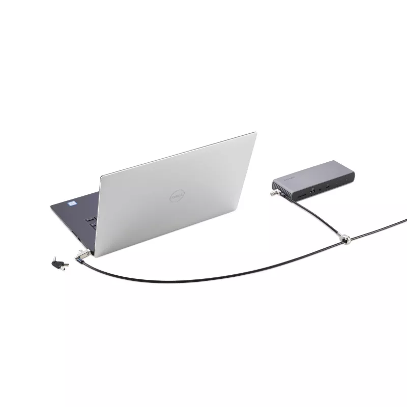 Candado de seguridad con llave Kensington Slim N17 2.0 Dual Head para ranuras en cuña