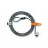 Candado de seguridad con llave Kensington MicroSaver® Keyed Twin para portátil, 2,2 m, llave redonda, acero