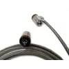 Candado de seguridad con llave Kensington MicroSaver® Keyed Twin para portátil, 2,2 m, llave redonda, acero