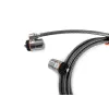 Candado de seguridad con llave Kensington MicroSaver® Keyed Twin para portátil, 2,2 m, llave redonda, acero