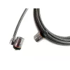 Candado de seguridad con llave Kensington MicroSaver® Keyed Twin para portátil, 2,2 m, llave redonda, acero