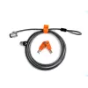 Candado de seguridad con llave Kensington MicroSaver® Keyed Twin para portátil, 2,2 m, llave redonda, acero