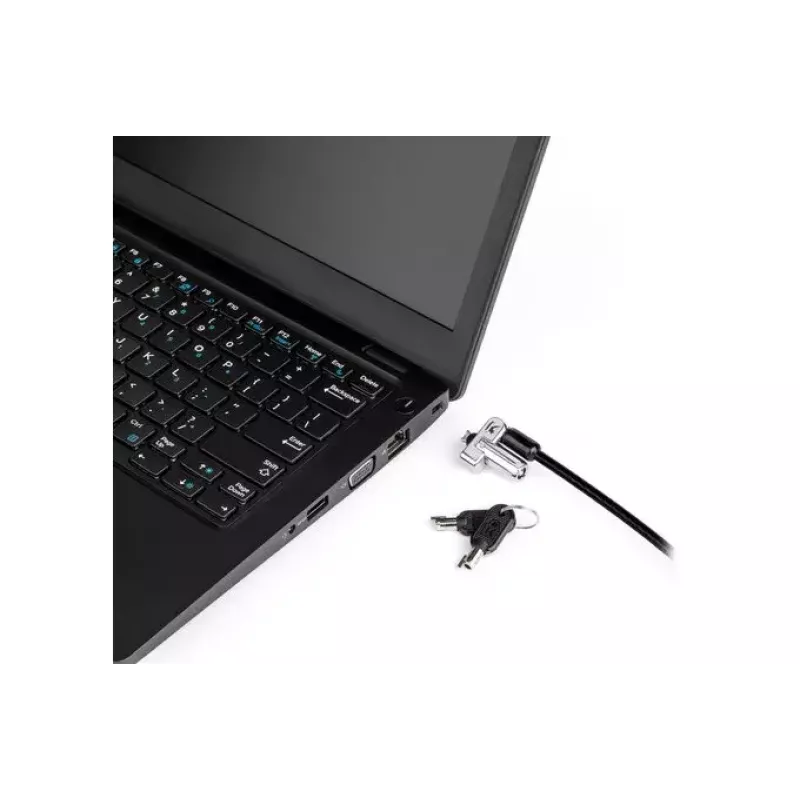 Candado de seguridad con llave Kensington Slim N17 2.0 para ranuras en cuña