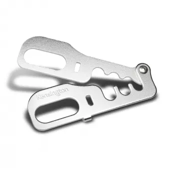 Anclaje de seguridad para montaje en mesa Kensington CableSaver, gris, metal, 30 g, 120 cm, 80 cm, 118 cm