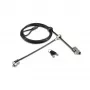 Candado de doble cabeza Kensington Slim NanoSaver 2.0, Kensington, llave, acero al carbono, plateado, negro