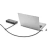 Candado de doble cabeza Kensington Slim NanoSaver 2.0, Kensington, llave, acero al carbono, plateado, negro
