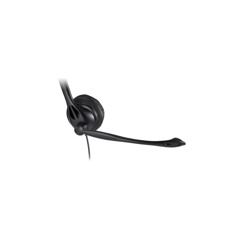Auriculares con micrófono Kensington USB mono con controles en línea, con cable, oficina/call center, auriculares con micrófono, negro