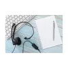 Auriculares con micrófono Kensington USB mono con controles en línea, con cable, oficina/call center, auriculares con micrófono, negro