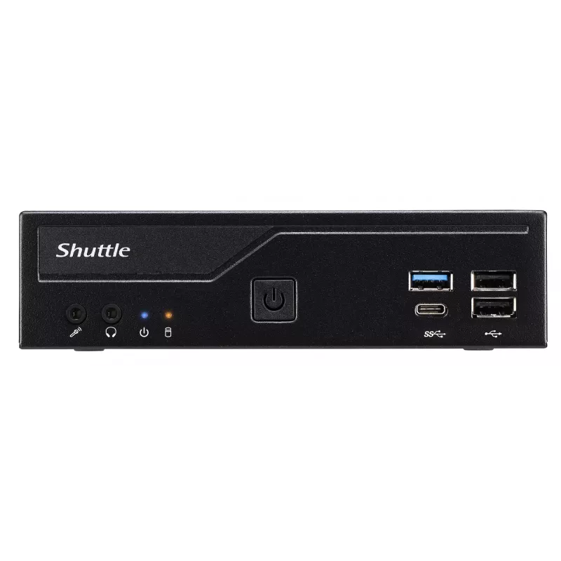Shuttle PC slim DH610, S1700, 1x HDMI, 2x DP, 1x 2,5