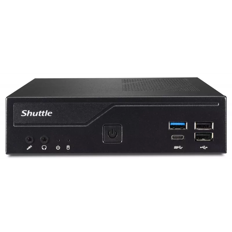 Shuttle PC slim DH610, S1700, 1x HDMI, 2x DP, 1x 2,5