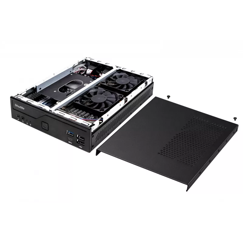 Shuttle PC slim DH610, S1700, 1x HDMI, 2x DP, 1x 2,5
