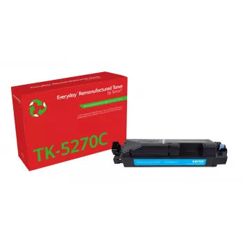 Tóner cian remanufacturado Everyday™ de Xerox compatible con Kyocera TK-5270C, capacidad estándar