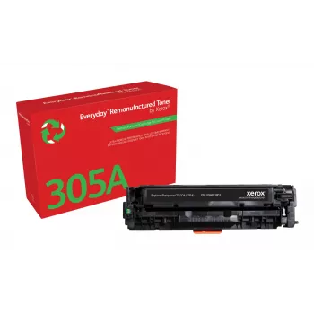 Everyday™ Tóner negro remanufacturado de Xerox compatible con HP 305A (CE410A), capacidad estándar