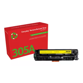 Everyday™ Tóner amarillo remanufacturado de Xerox compatible con HP 305A (CE412A), capacidad estándar